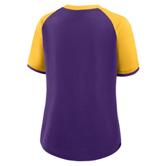Minnesota Vikings Women's Height Advantage T-Shirt Purple/Gold | Fanatics