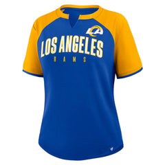 Los Angeles Rams Women's Height Advantage T-Shirt Royal/Gold | Fanatics