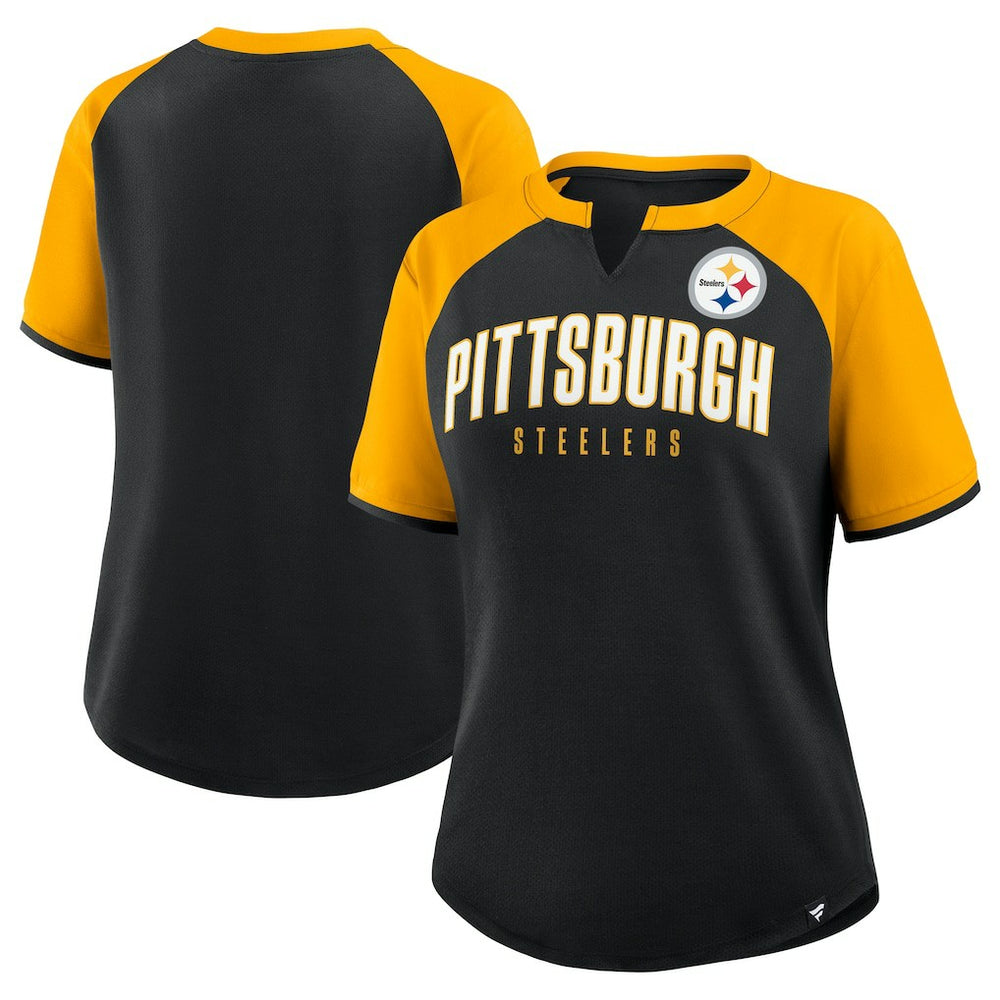 Pittsburgh Steelers Women's Height Advantage T-Shirt Black/Gold | Fanatics