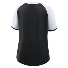 New Orleans Saints Women's Height Advantage T-Shirt Black/White | Fanatics