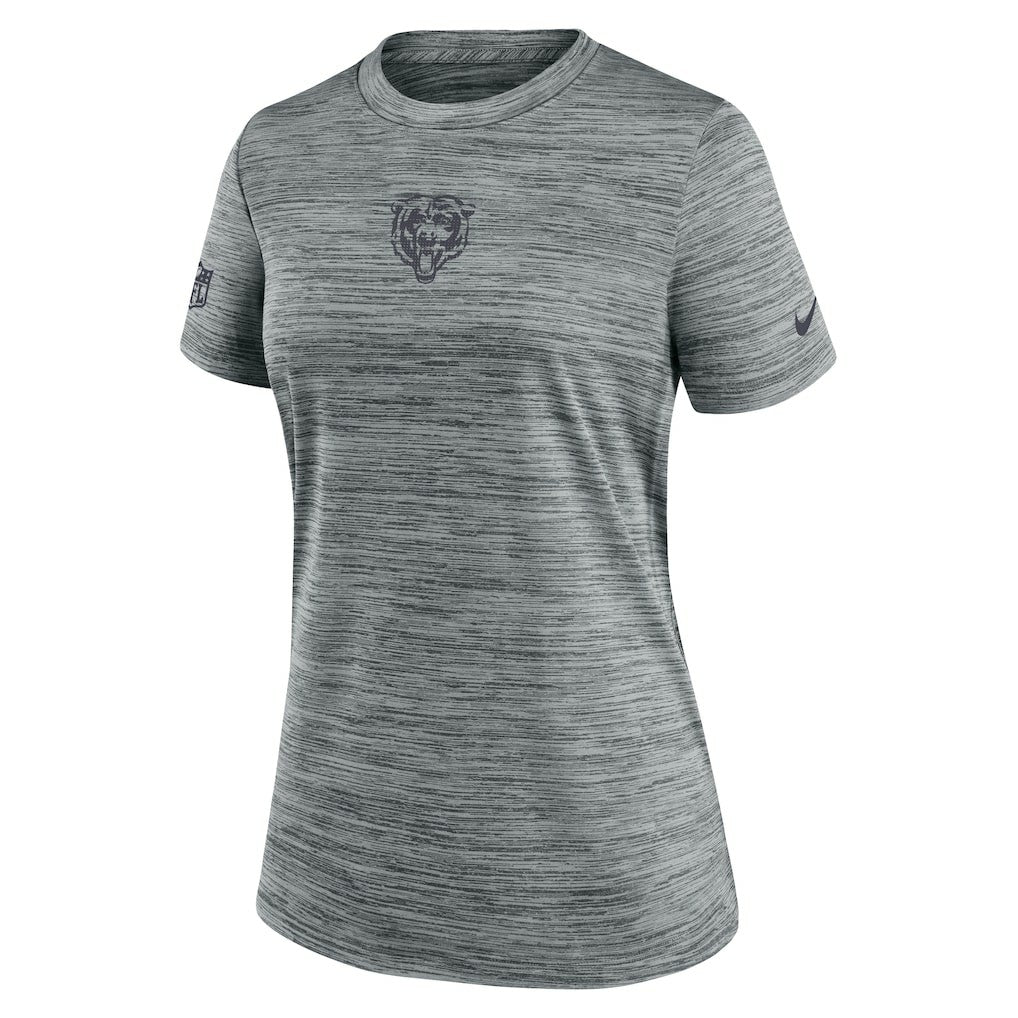Chicago Bears Women's Sideline Velocity Dri-FIT T-Shirt Gray | Nike for Sale