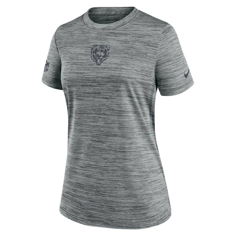 Chicago Bears Women's Sideline Velocity Dri-FIT T-Shirt Gray | Nike for Sale