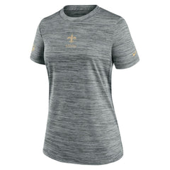 New Orleans Saints Women's Sideline Velocity Dri-FIT T-Shirt Gray | Nike for Sale