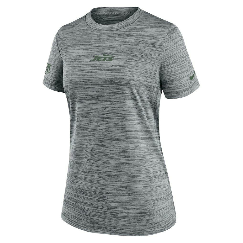 New York Jets Women's Sideline Velocity Dri-FIT T-Shirt Gray | Nike for Sale