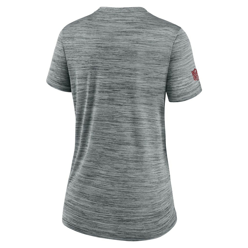 San Francisco 49ers Women's Sideline Velocity Dri-FIT T-Shirt Gray | Nike for Sale