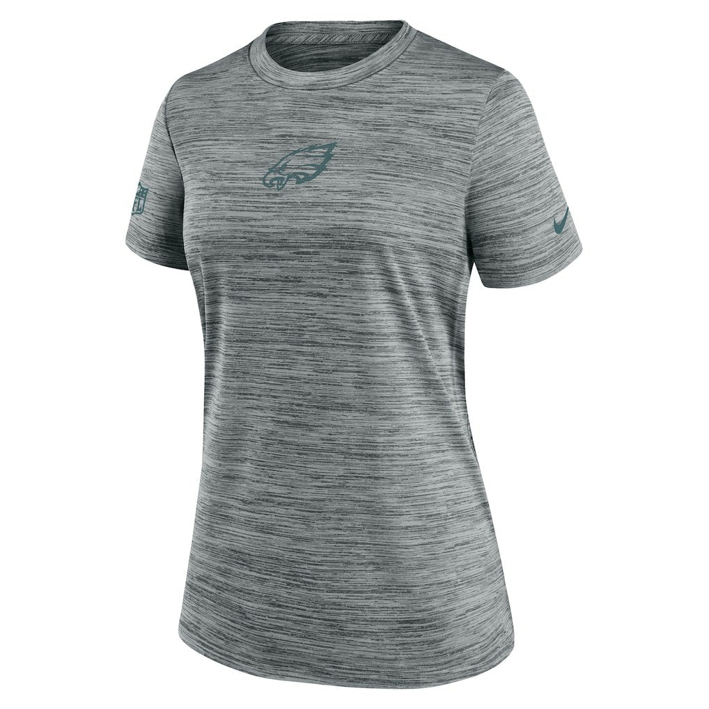 Philadelphia Eagles Women's Sideline Velocity Dri-FIT T-Shirt Gray | Nike for Sale