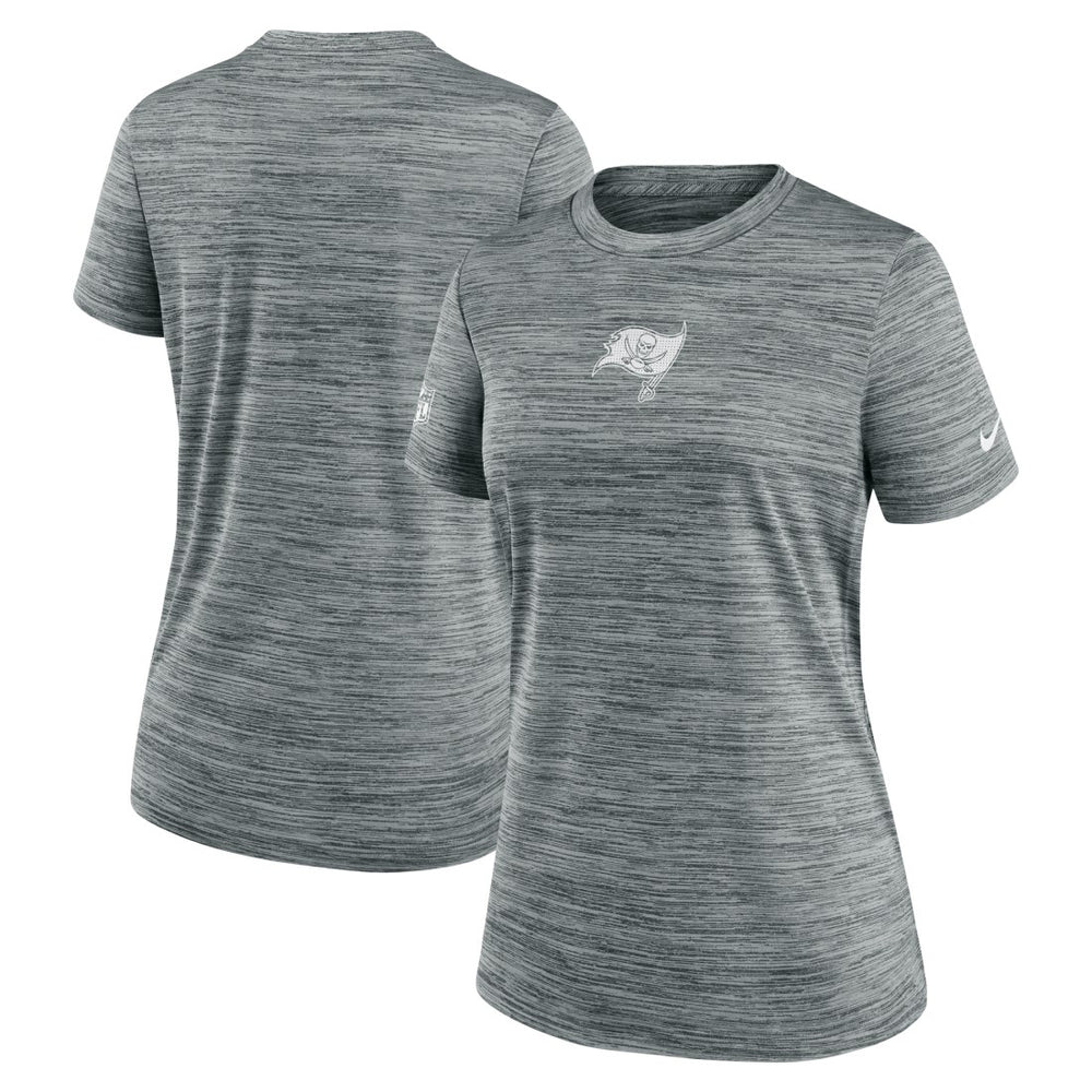 Tampa Bay Buccaneers Women's Sideline Velocity Dri-FIT T-Shirt Gray | Nike for Sale
