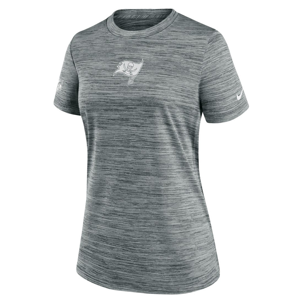 Tampa Bay Buccaneers Women's Sideline Velocity Dri-FIT T-Shirt Gray | Nike for Sale