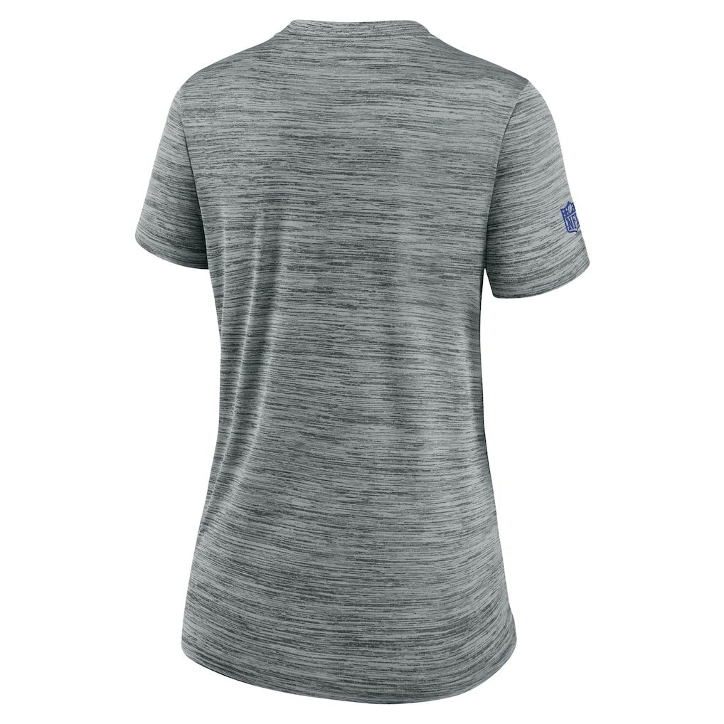 Los Angeles Rams Women's Sideline Velocity Dri-FIT T-Shirt Gray | Nike for Sale