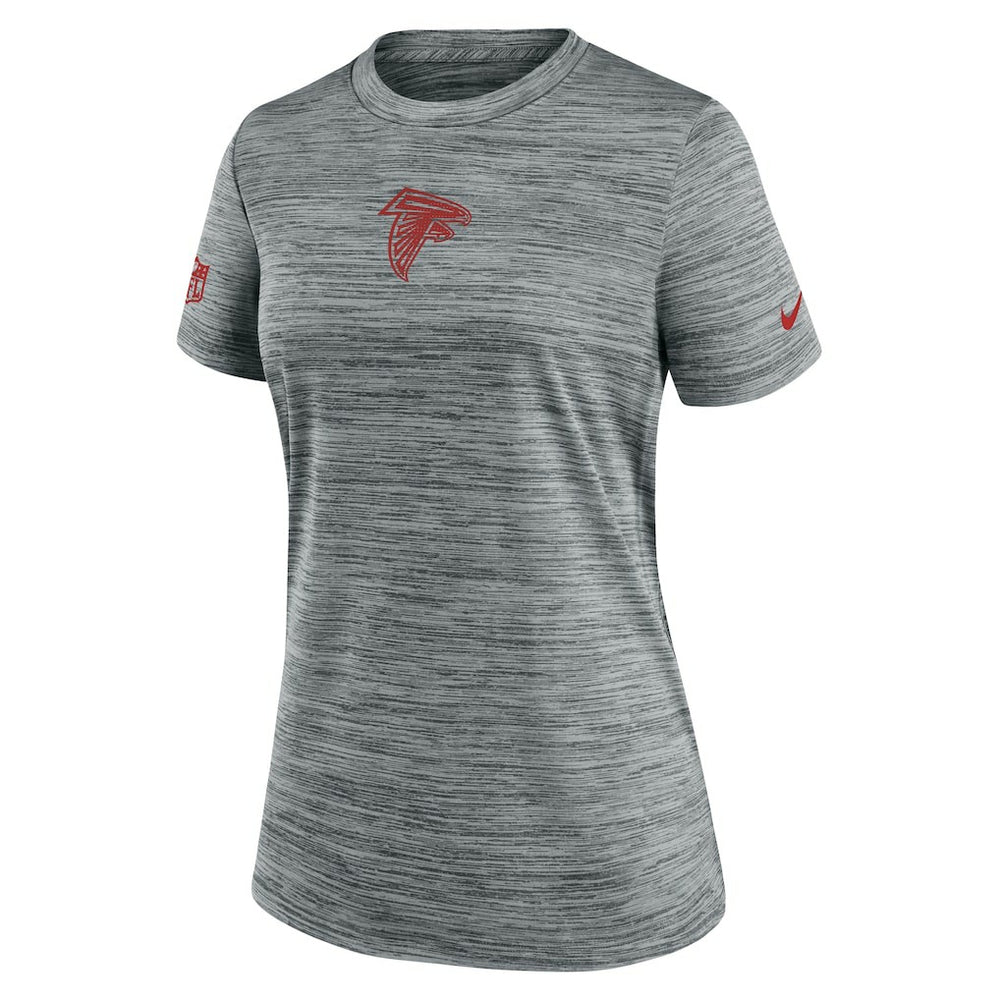Atlanta Falcons Women's Sideline Velocity Dri-FIT T-Shirt Gray | Nike for Sale