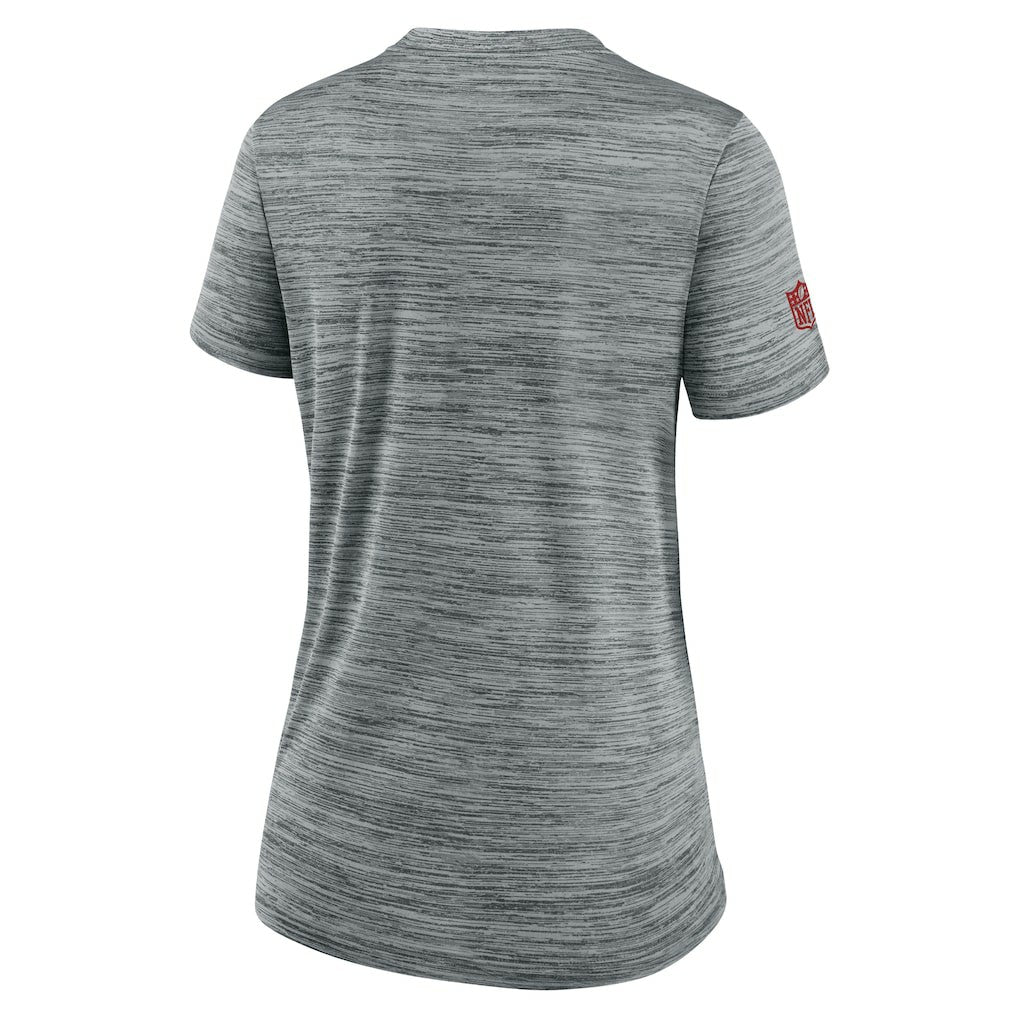 Atlanta Falcons Women's Sideline Velocity Dri-FIT T-Shirt Gray | Nike for Sale
