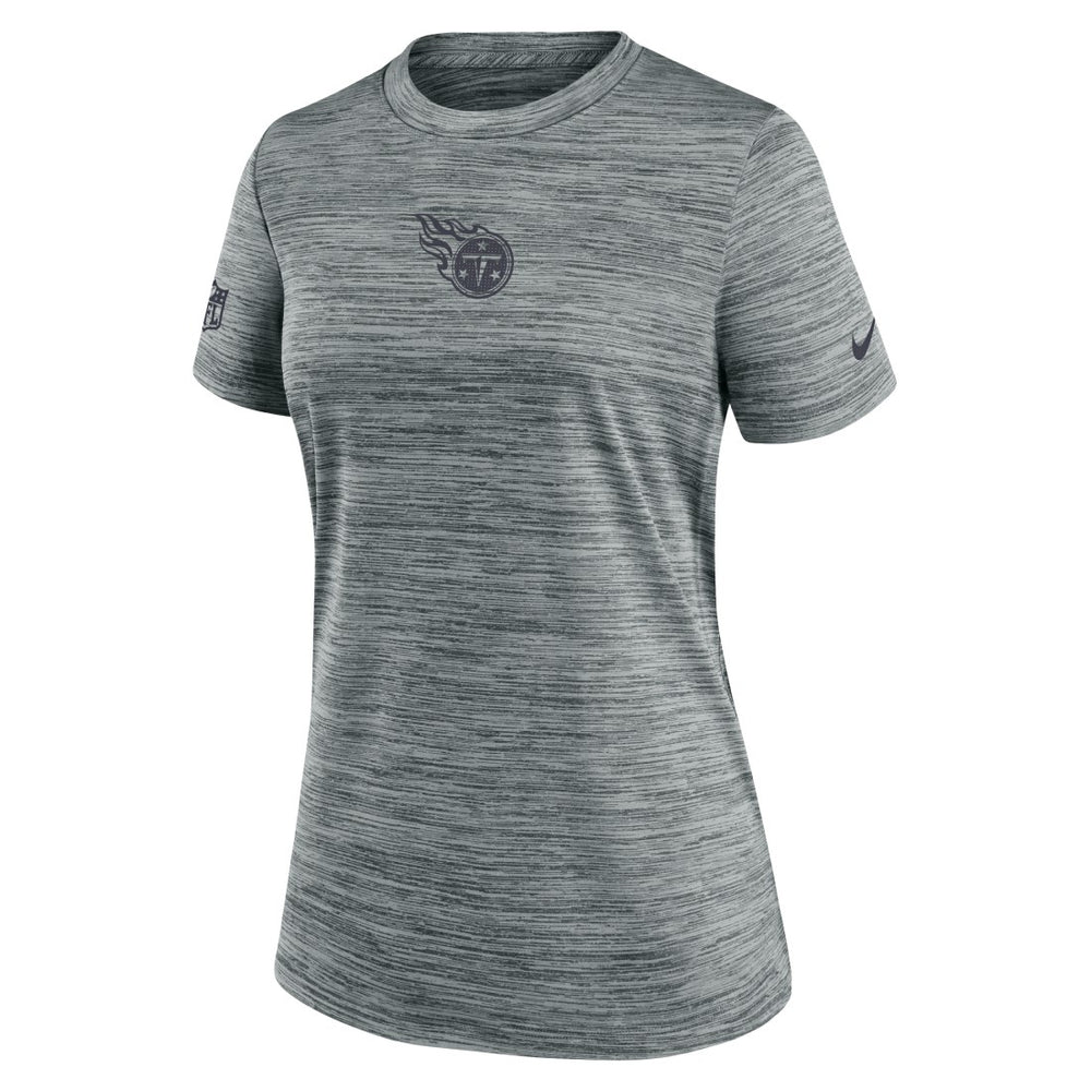 Tennessee Titans Women's Sideline Velocity Dri-FIT T-Shirt Gray | Nike for Sale