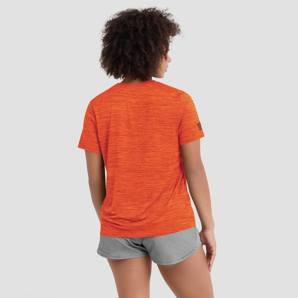 Cleveland Browns Women's Sideline Velocity Dri-FIT T-Shirt Orange | Nike for Sale
