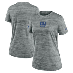 New York Giants Women's Sideline Velocity Dri-FIT T-Shirt Gray | Nike for Sale