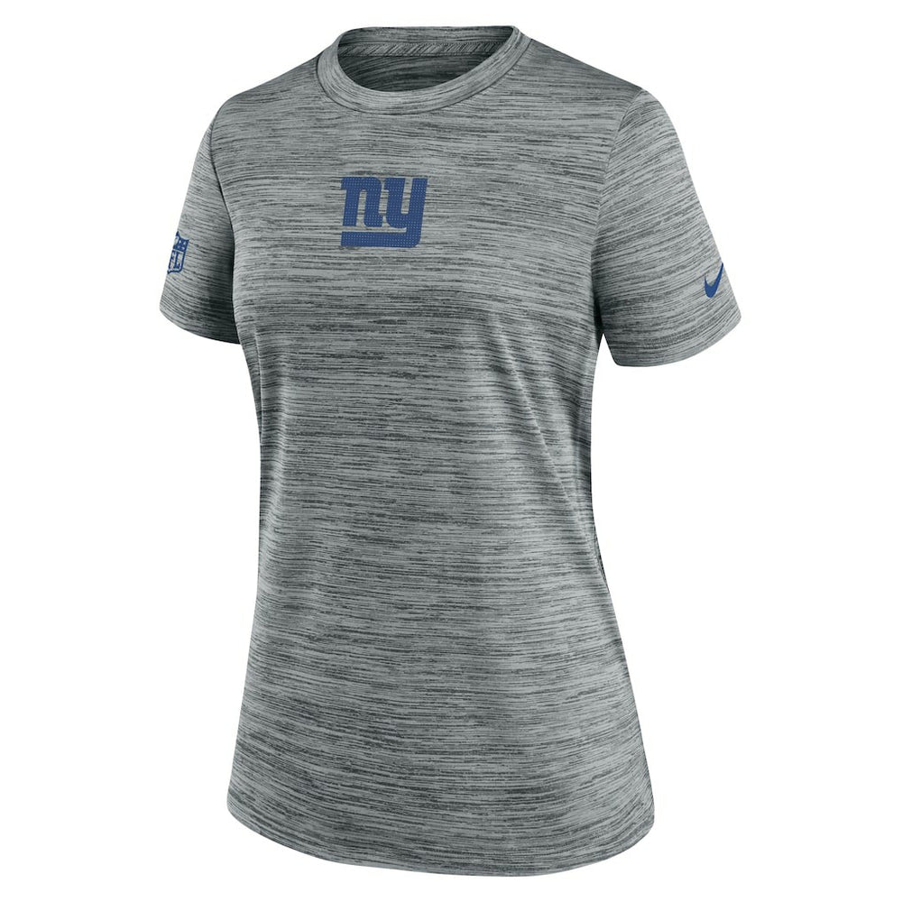 New York Giants Women's Sideline Velocity Dri-FIT T-Shirt Gray | Nike for Sale