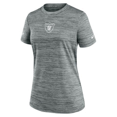 Las Vegas Raiders Women's Sideline Velocity Dri-FIT T-Shirt Gray | Nike for Sale