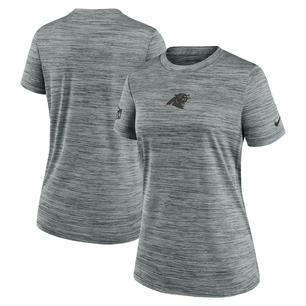 Carolina Panthers Women's Sideline Velocity Dri-FIT T-Shirt Gray | Nike for Sale