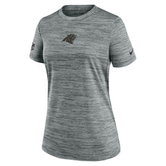 Carolina Panthers Women's Sideline Velocity Dri-FIT T-Shirt Gray | Nike for Sale