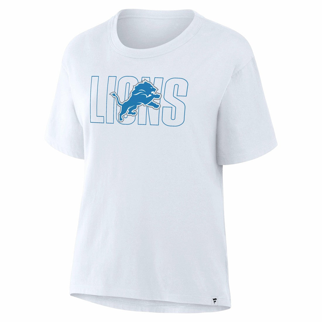 Detroit Lions Women's Line Em Up T-Shirt Ash | Fanatics