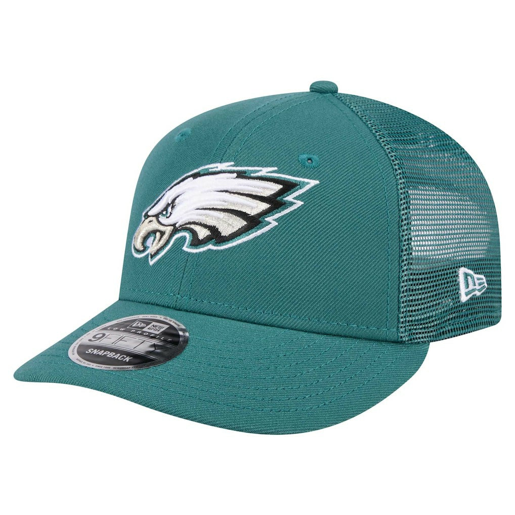 Philadelphia Eagles New Era Low Profile 9FIFTY Snapback Hat Midnight Green | NFL