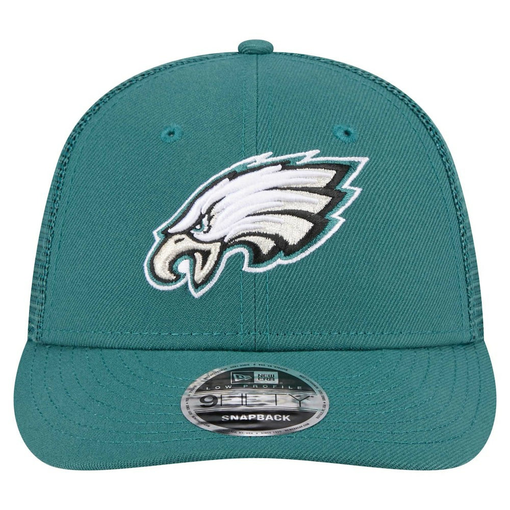 Philadelphia Eagles New Era Low Profile 9FIFTY Snapback Hat Midnight Green | NFL