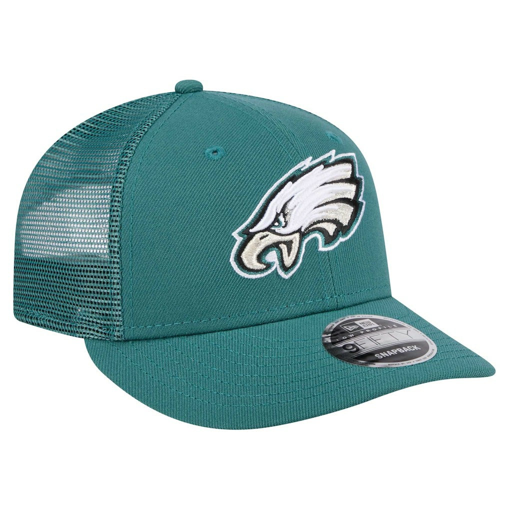 Philadelphia Eagles New Era Low Profile 9FIFTY Snapback Hat Midnight Green | NFL