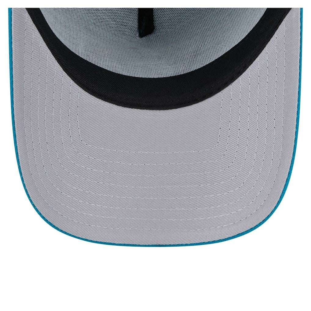 Jacksonville Jaguars New Era A-Frame 9FORTY Adjustable Hat Teal | NFL