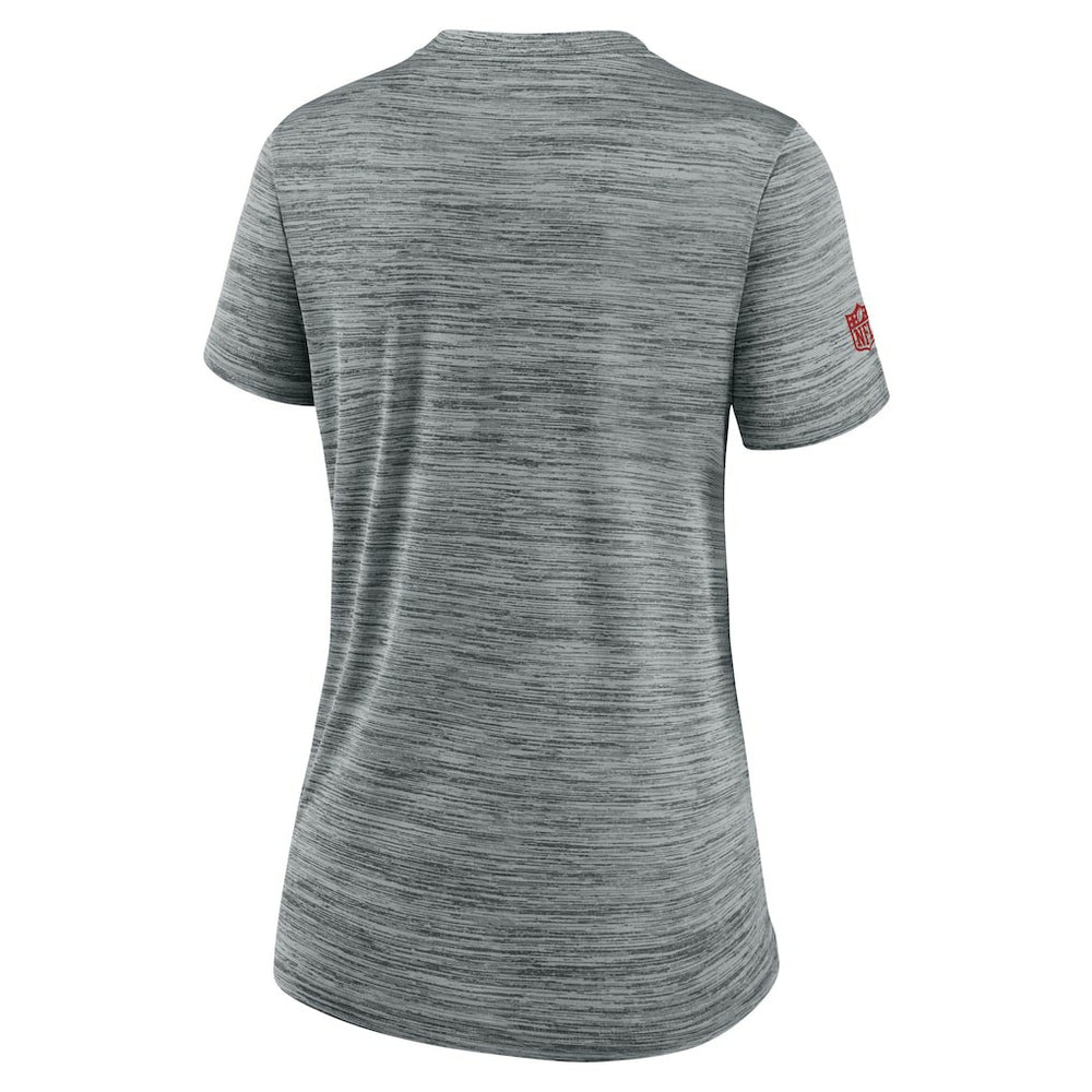 Kansas City Chiefs Women's Sideline Velocity Dri-FIT T-Shirt Gray | Nike for Sale