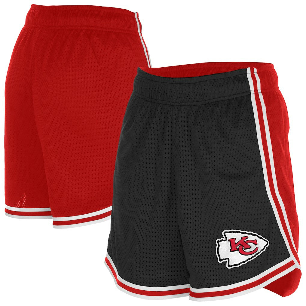 Kansas City Chiefs New Era Women's Sport Classics Mesh Shorts Black/Red | NFL