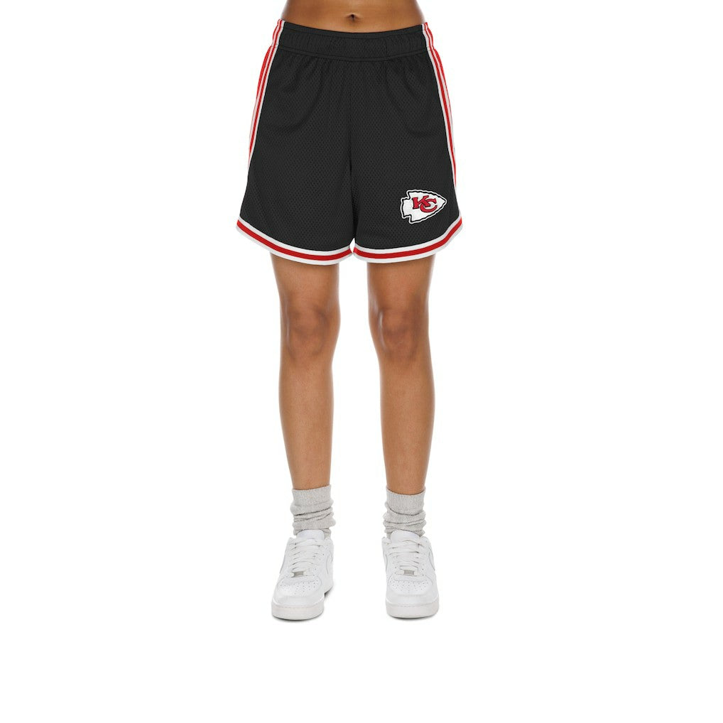 Kansas City Chiefs New Era Women's Sport Classics Mesh Shorts Black/Red | NFL