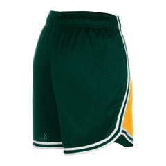 Green Bay Packers New Era Women's Sport Classics Mesh Shorts Gold/Green | NFL