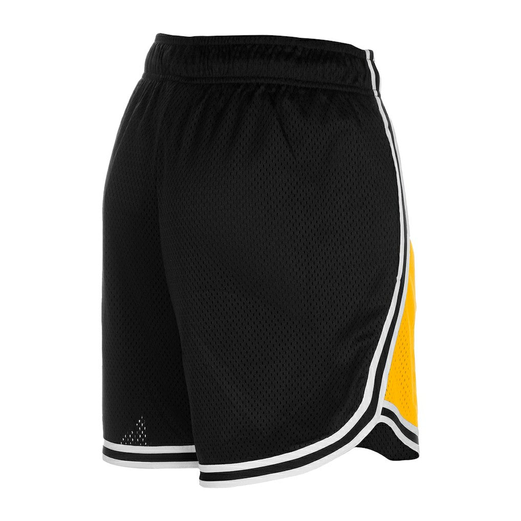 Pittsburgh Steelers New Era Women's Sport Classics Mesh Shorts Gold/Black | NFL