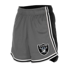 Las Vegas Raiders New Era Women's Sport Classics Mesh Shorts Silver/Black | NFL