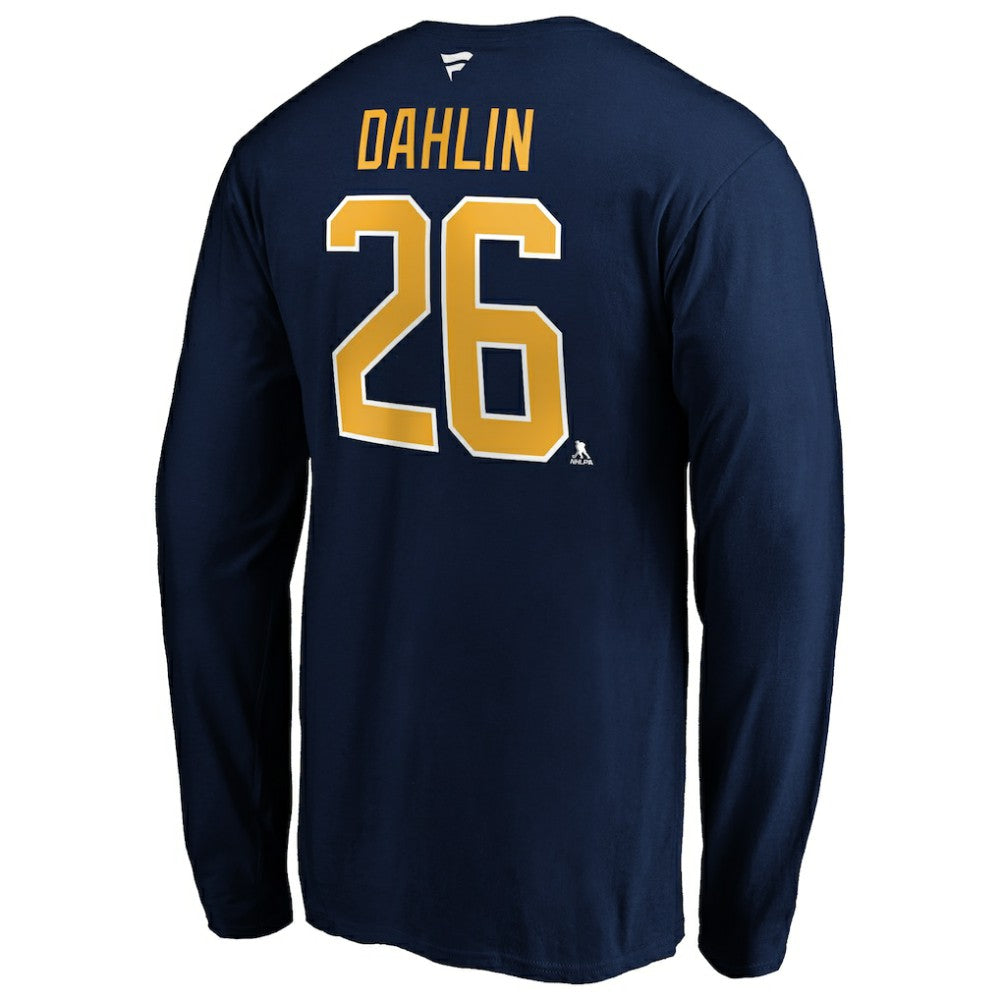 Rasmus Dahlin Buffalo Sabres Fanatics Authentic Stack Name & Number T-Shirt - Navy - NHL