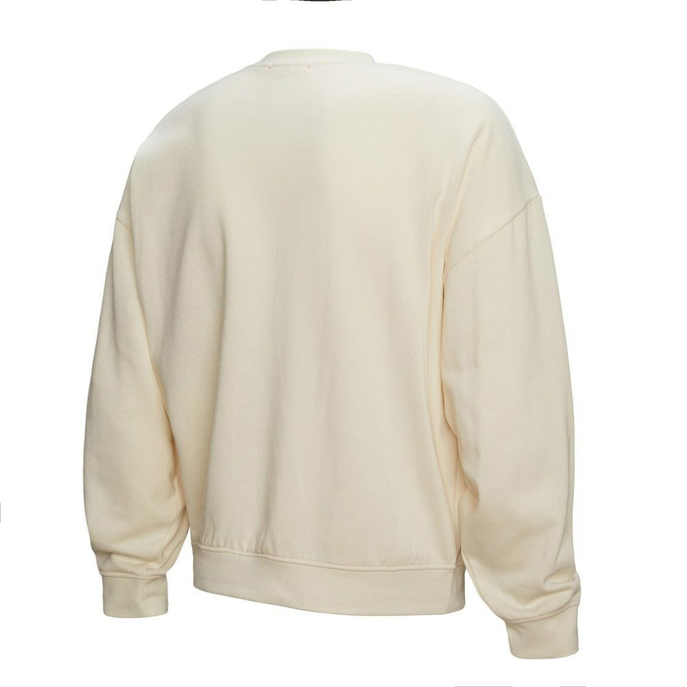 Colorado Avalanche Mitchell & Ness Women's Logo 3.0 Pullover Sweatshirt - Cream - NHL