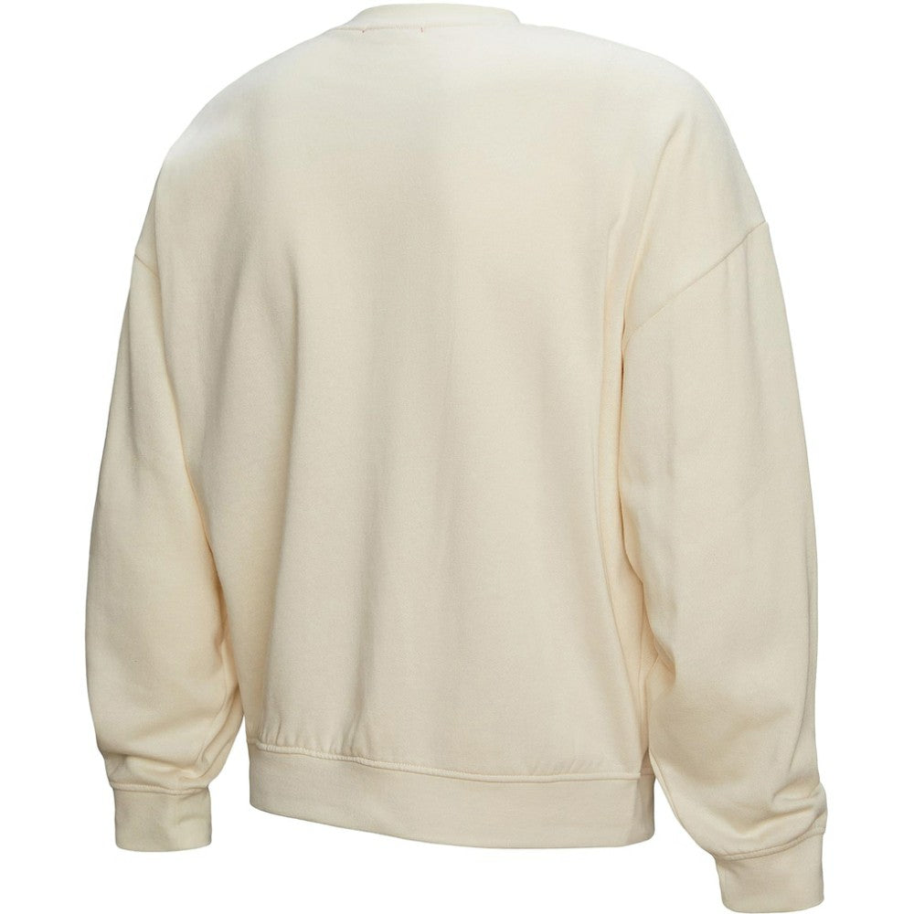 New Jersey Devils Mitchell & Ness Women's Logo 3.0 Pullover Sweatshirt - Cream - NHL