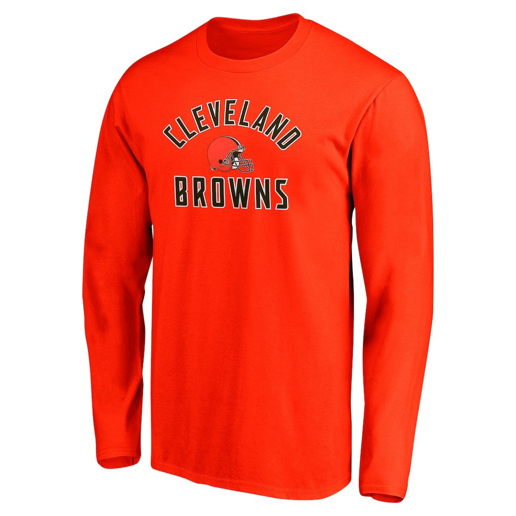 Cleveland Browns Team Arc Knockout Long Sleeve T-Shirt Orange | Fanatics