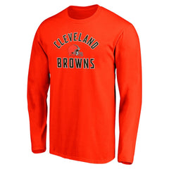Cleveland Browns Team Arc Knockout Long Sleeve T-Shirt Orange | Fanatics