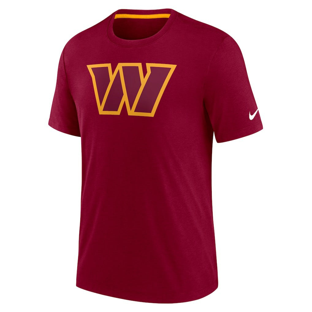 Washington Commanders Playback Logo Tri-Blend T-Shirt Burgundy | Nike for Sale