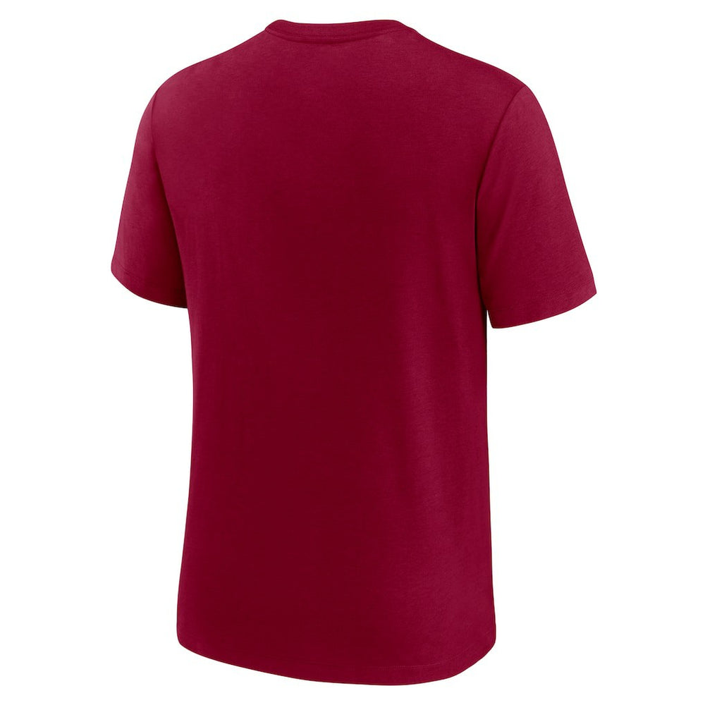 Washington Commanders Playback Logo Tri-Blend T-Shirt Burgundy | Nike for Sale