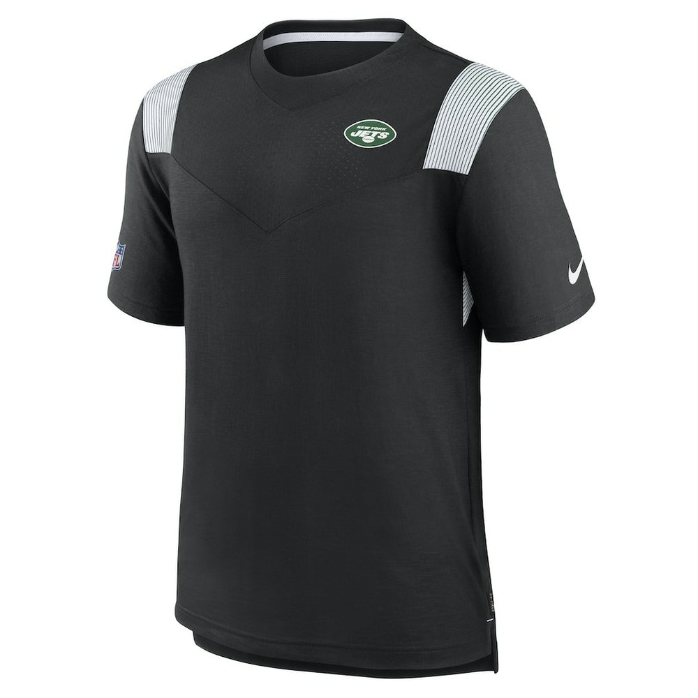 New York Jets Sideline Tonal Logo Performance Player T-Shirt Black | Nike for Sale