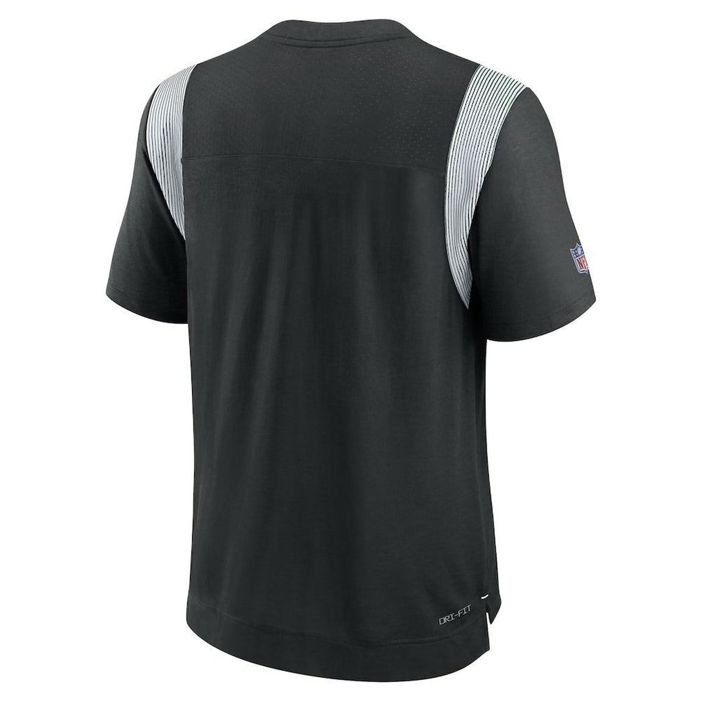 New York Jets Sideline Tonal Logo Performance Player T-Shirt Black | Nike for Sale
