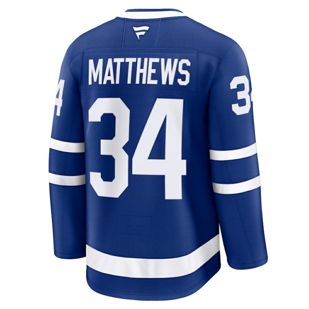 Auston Matthews Toronto Maple Leafs Fanatics Captain Patch Home Premium Jersey - Blue - NHL