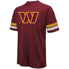 Jayden Daniels Washington Commanders Majestic Threads Name & Number Oversize Fit T-Shirt Burgundy | NFL
