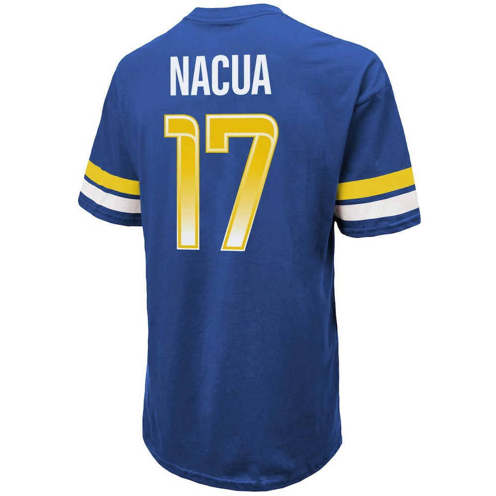 Puka Nacua Los Angeles Rams Majestic Threads Name & Number Oversized Fit T-Shirt Royal | NFL