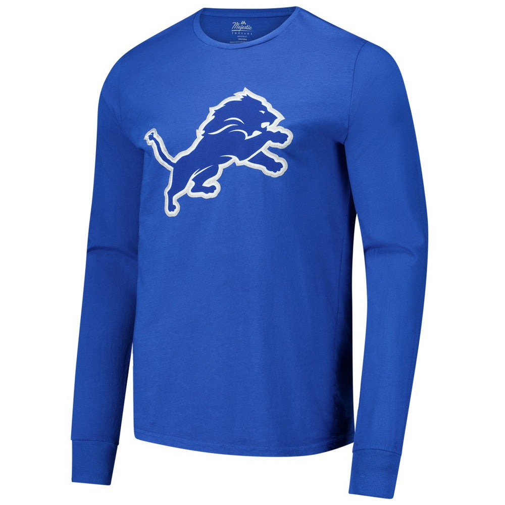 Amon-Ra St. Brown Detroit Lions Majestic Threads Name & Number Long Sleeve T-Shirt Blue | NFL