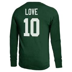 Jordan Love Green Bay Packers Majestic Threads Name & Number Long Sleeve T-Shirt Green | NFL