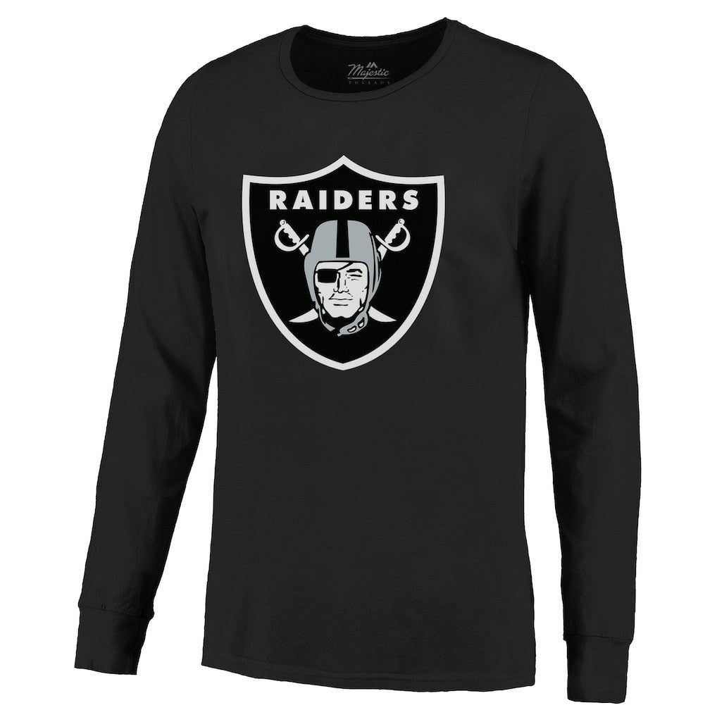 Maxx Crosby Las Vegas Raiders Majestic Threads Name & Number Non-Distressed Long Sleeve T-Shirt Black | NFL