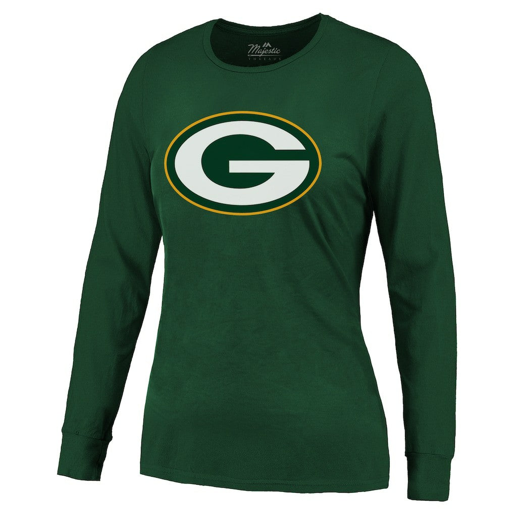 Jordan Love Green Bay Packers Majestic Threads Women's Name & Number Long Sleeve T-Shirt Green | NFL