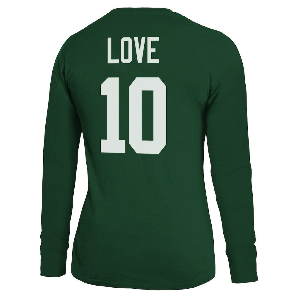 Jordan Love Green Bay Packers Majestic Threads Women's Name & Number Long Sleeve T-Shirt Green | NFL